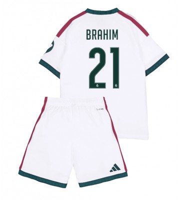 Real Madrid Brahim Diaz #21 Hemmaställ Barn 2026-27 Kortärmad (+ Korta byxor)